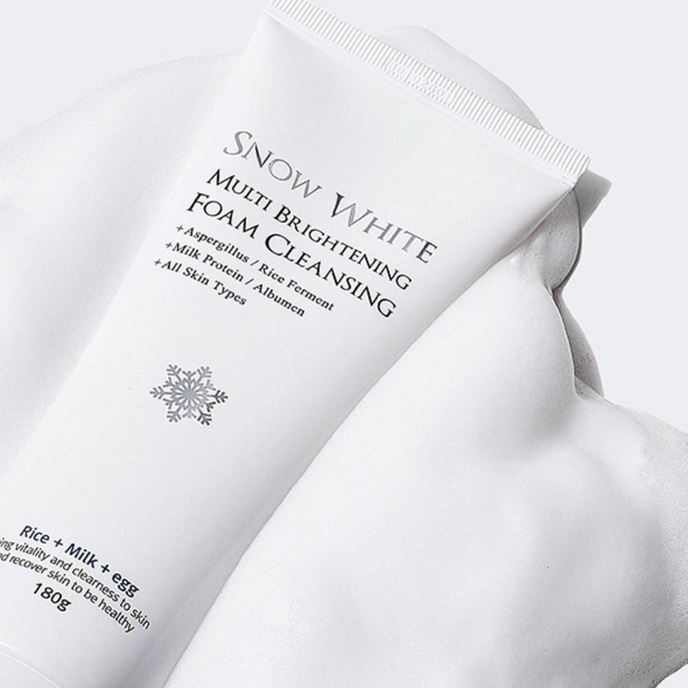 Beauty Recipe Snow White Multi Brightening Foam Cleansing, 2 Pieces, 180g