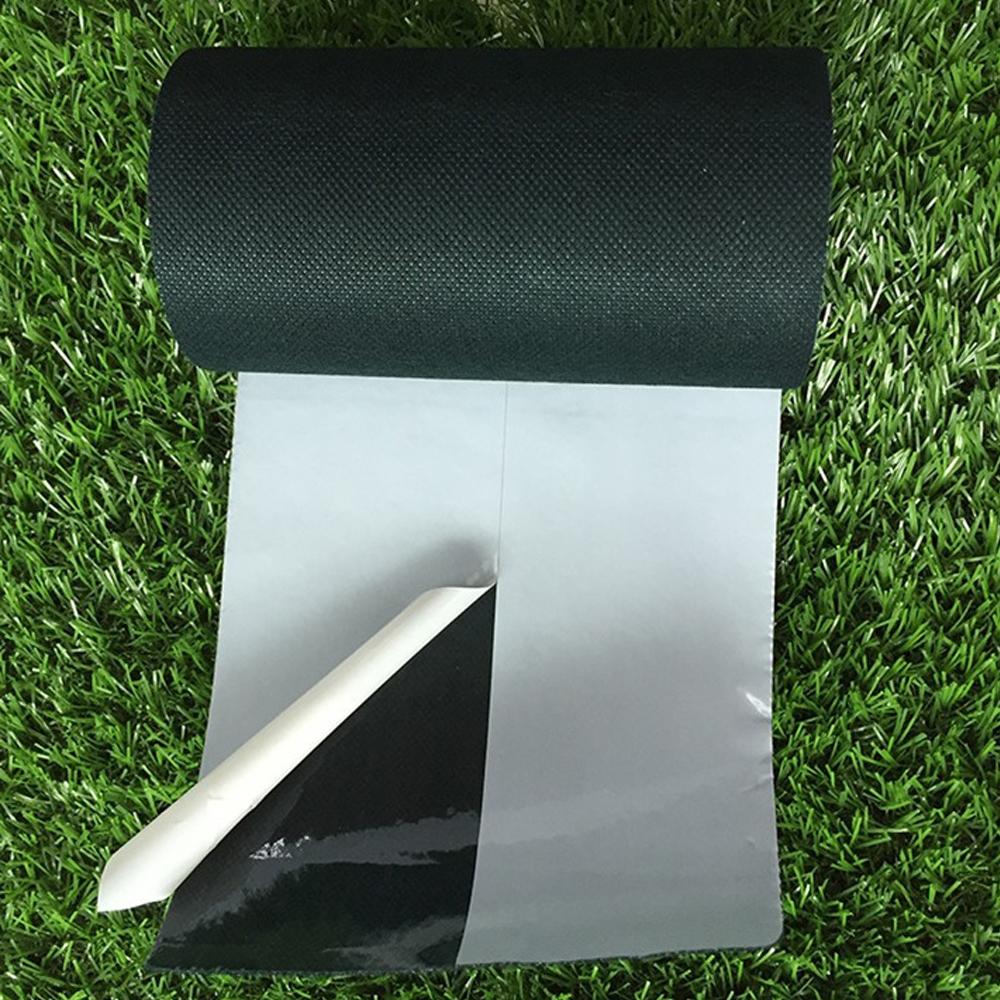 New Version Single-Side Artificial Grass Seam Tape Garden Lawn Green Tape Synthetic Lawn Grass Carpet Fixed Connection Tape (as the picture,150mm&5m)