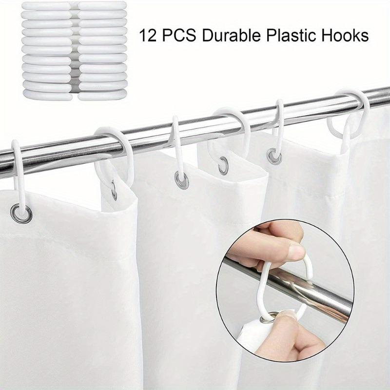 1pc Flower Flower Print Shower Curtain Hooks  -   With Hooks Waterproof Mildew Proof Easy Install Washable