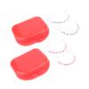 1 Pair Temporary Tooth Decoration With Metal Wires Multicolour Metal Bracket Orthodontic Ligature Ties Dentist Material
