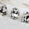 3PCs Square Shape Vintage Wedding Ring Adjustable Size Adjustable Crystal Ring  Party Accessories