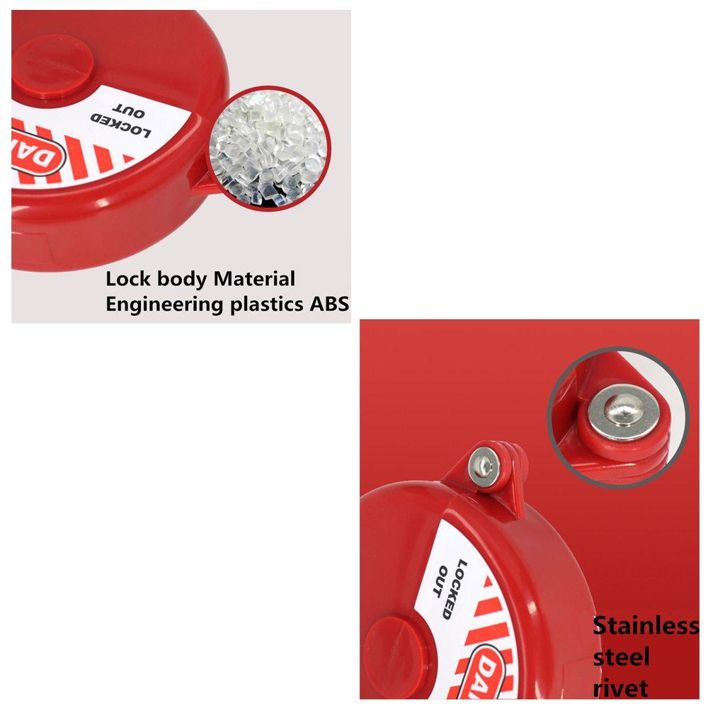 Locks Lockout Valve Tank Gas Bottle Ball Lockout Rotating 1-2.5 Inch Valve Locking Disc Master Lock