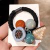 Korean Elegant Hair Rope Bracelet Scrunchie Women Elastic Hair Rubber Bands Accessories For Girls Tie Hair Ring Headdress Holder
