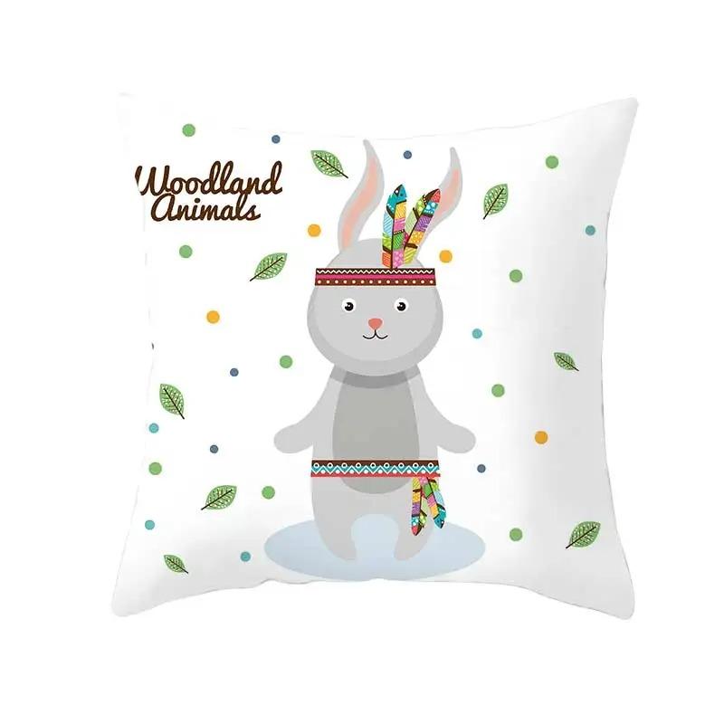 Funny Cute Animal Print Pillowcase Car Ornaments Office Living Room Home Pillowcase