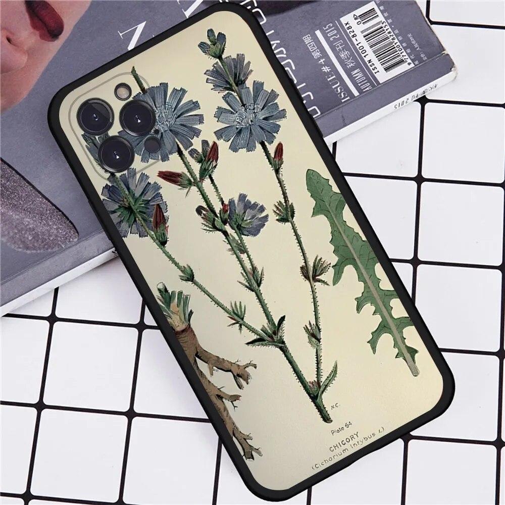 Plant Flower Phone Case For iPhone Samsung Galaxy Redmi Xiaomi Oppo OnePlus Note S A 7 8 9 10 11 12 13 14 20 21 22 23 53 54 Pro Max Ultra TPU Soft