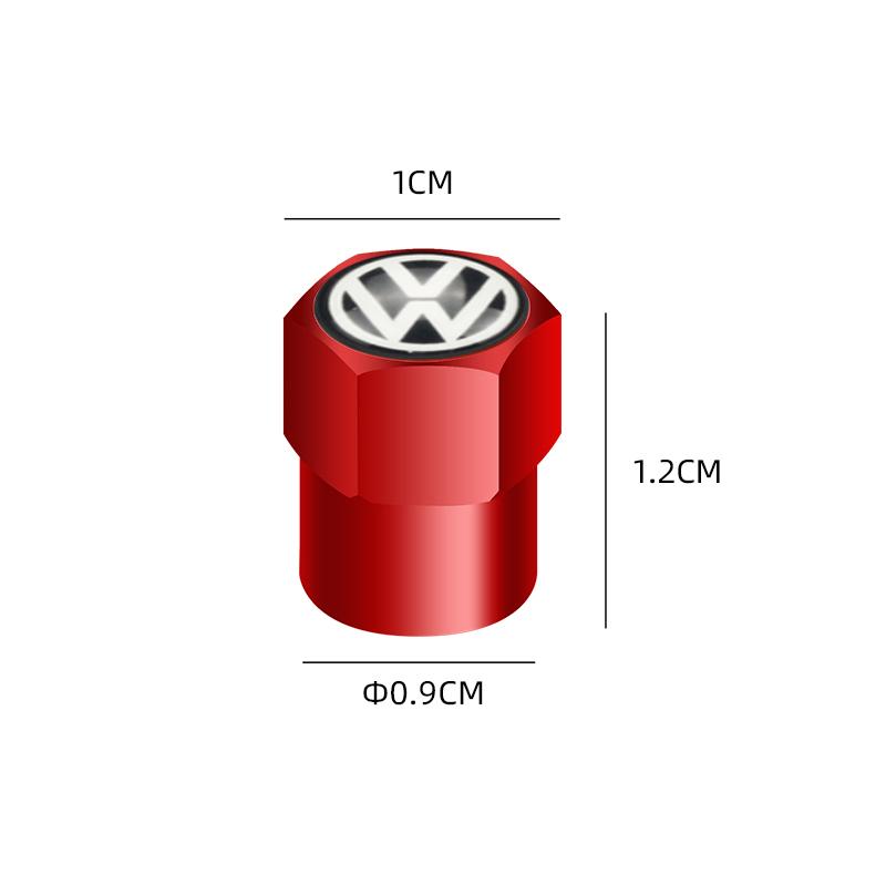 For VOLKSWAGEN 4pcs Auto Emblem Cap Stickers For VW Volkswagen Golf Polo Passat Tiguan Touran Jetta Accessories