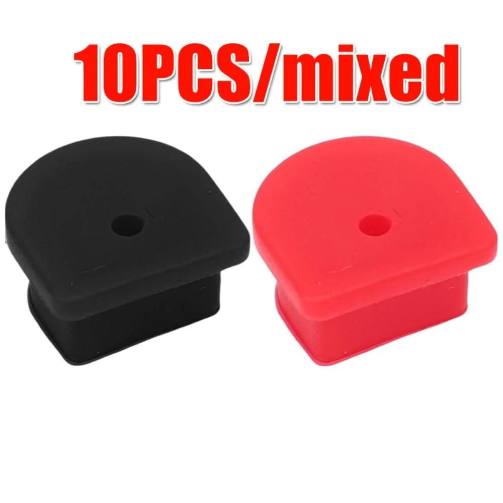 

10Pcs Silicone Waterproof Plug Cap Sealing Ring Plug Cover Silicone Dust Cover Versatile Applications Red Black