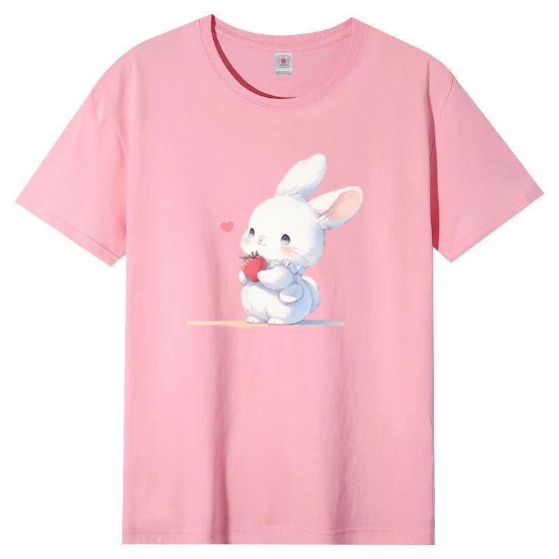 Cotton Short-sleeved T-shirt Female Loose Korean Version of The Harajuku Wind New Letter Printing Students Cotton Body Shirt Female