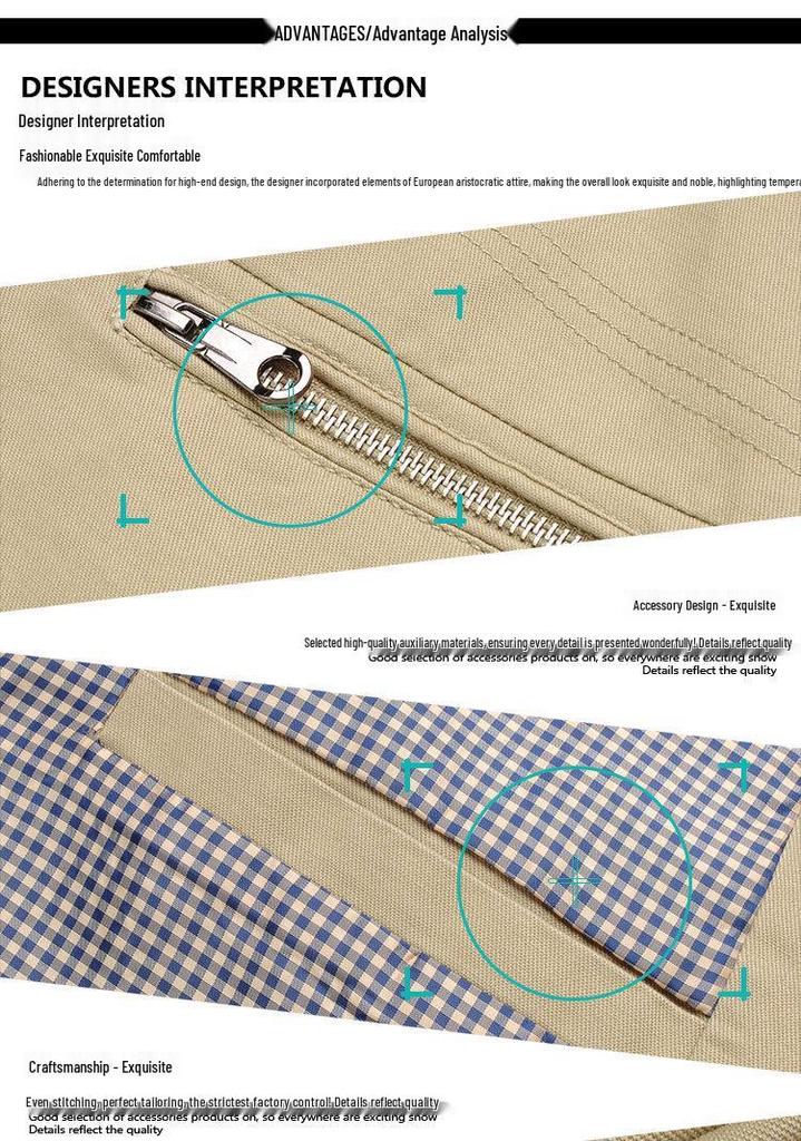 Men’s Autumn Casual Mid-Length Windbreaker Jacket - Trendy Plus Size Outerwear for Business