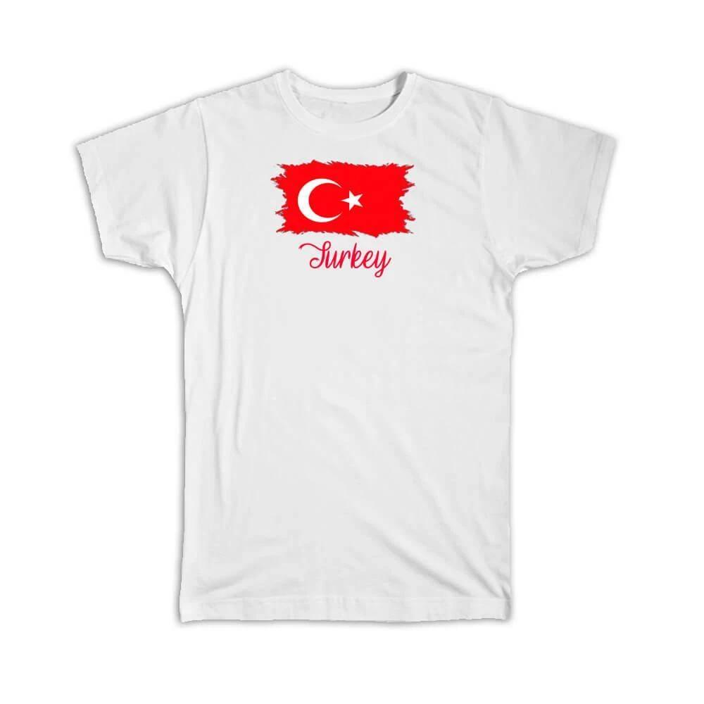 Gift T-Shirt : Turkey Flag Turkish Country Expat 3XL