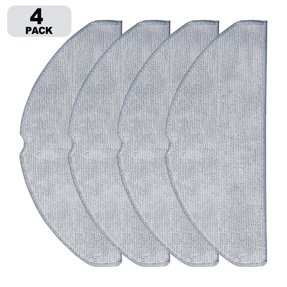 Mop Cloths for Vyzzle D10 Robotic Vacuum Cleaner Easy Installation 4 or 10 Pack
