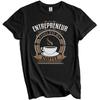 Entrepreneur Fueled By Coffee Funny Entrepreneurship T-Shirt