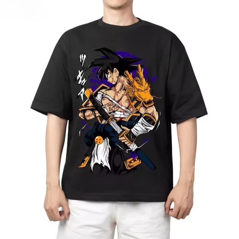 2026 New Dragon Ball Vegeta Boys and Girls Cotton TShirt  New Summer Style Anime Print  LooseFitting Casual Shirt