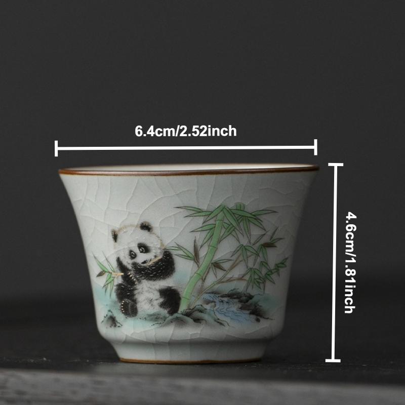 Ru Klin Porcelain Teacup Chinese Kung Fu Gongfu Master Cups Ceramic Retro Tea Bowls Tea Ceremony Teaware Set Household Drinkware