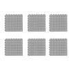 6Pcs Fecal-Leaking Pad Hollow Rabbit Floor Mat Diy Trimmable Bite Resistant Pet Cage Pad Non-Slip Pvc Floor Mat Cage Accessories