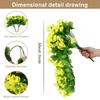 Artificial Faux Plants Flowers Fake Silk Fuchsia UV Resistant Realistic Morning Glory for Hanging Planter Porch Patio Decoration