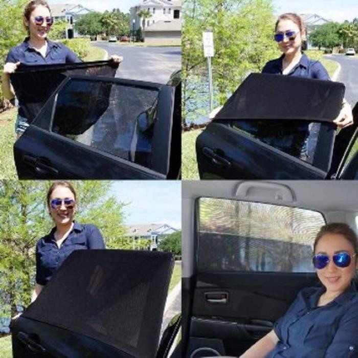 Pare-Soleil Voiture - JELLYBABABABY - Protection UVA - Installation Facile - Matériau Élastique - 2019