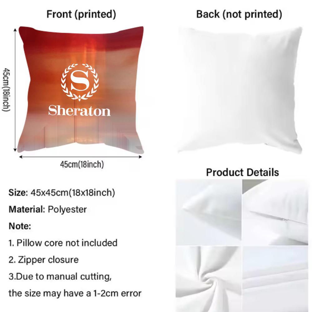 Federa Sheraton Hotel Moda Anti-acaro Cuscino Cerniera invisibile Peluche corto setoso Copricuscino per divano
