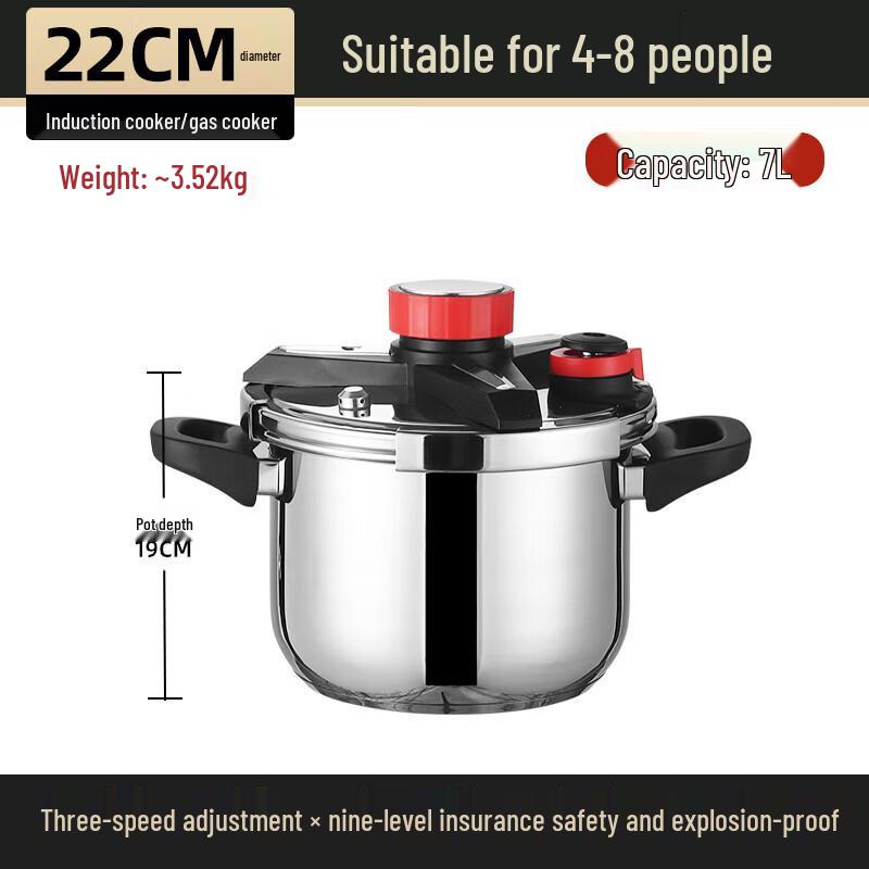 OLOEY 316 Stainless Steel Pressure Cooker