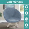 Chair Cover Home Office Chairs Dining Elastic Silver Fox Plush Universal Protection Circular Camping Bedroom Hotel Sofa Covers
