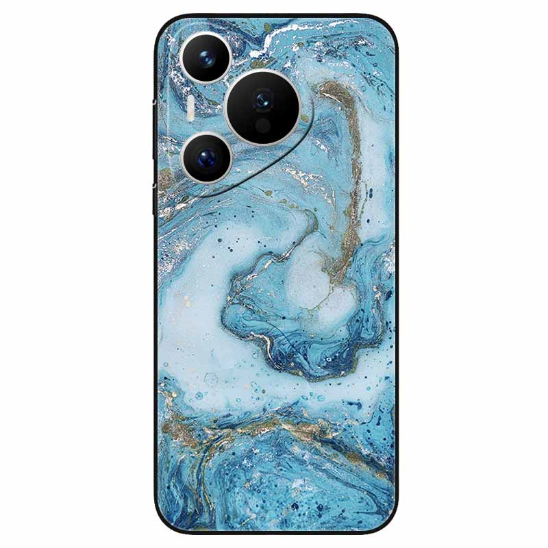 For Huawei Pura 70 / Pura70 Pro Case Soft Silicone Fashion Marble Shockproof Cover for Huawei Pura 70 Ultra P 70 Pro+ TPU Coque