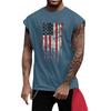 Men's Fitness Exercise Slimming Printed Waistcoat And Vest, Men's I-shaped Wide Shoulder And Back Center