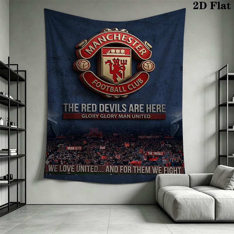 Manchester United Devils Here Threepiece Set 1 Duvet Cover 2 Pillowcase Without Core Christmas Birthday Gift Duvet Cover And Pillowcase