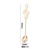 304 Stainless steel music spoon gold creative stirring coffee spoon dessert spoon mini music bar spoon