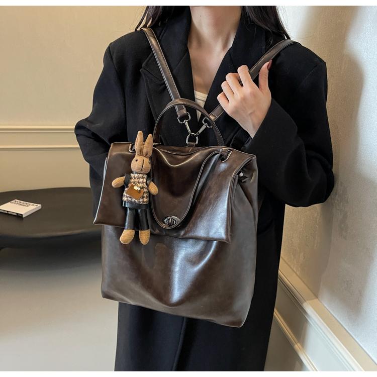 New Women's Bag, Retro Double Shoulder Student Bag.