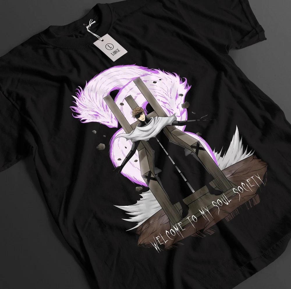 Anime Bleach Aizen Yhwach Welcom To My Soul Society Black TShirt Size S4XL S