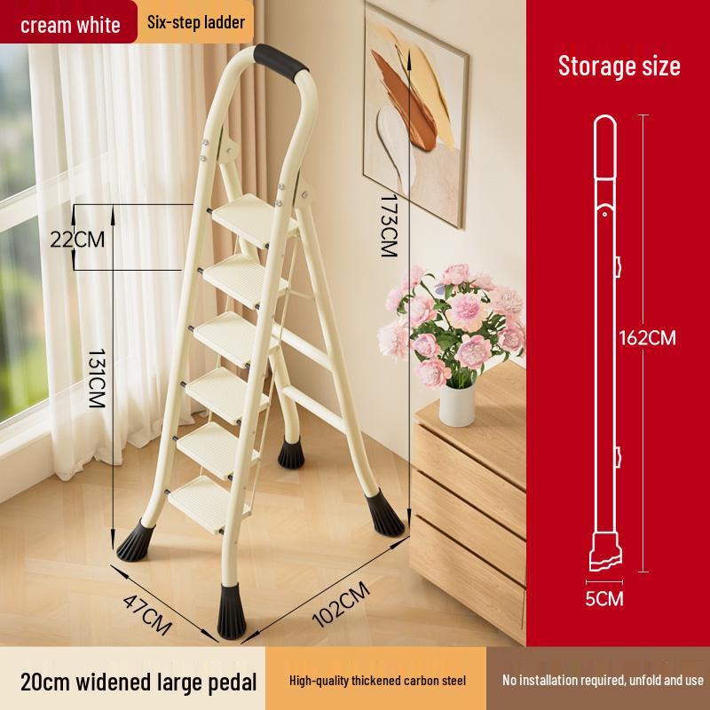 Multifunctional Telescopic Folding A-Frame Ladder – Portable, Lightweight & Indoor Use