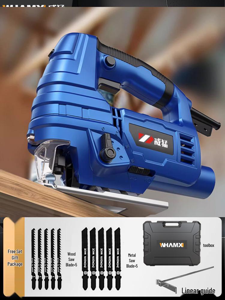 Vigor Multifunctional Electric Jigsaw: Handheld Saw for Wood Cutting