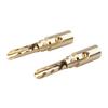 Banana Plug Gold Plated 5mm Male Speaker Cables Connectors Adapter Gold Plated Electrical Plug Assembly for Speaker