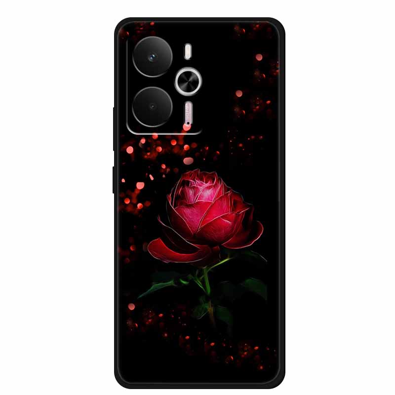 For Realme 14 Case Realme14 5G RMX5070 Phone Shell Soft Silicone Back Cover For Realme 14 Global Black TPU Funda Cute Capa Coque
