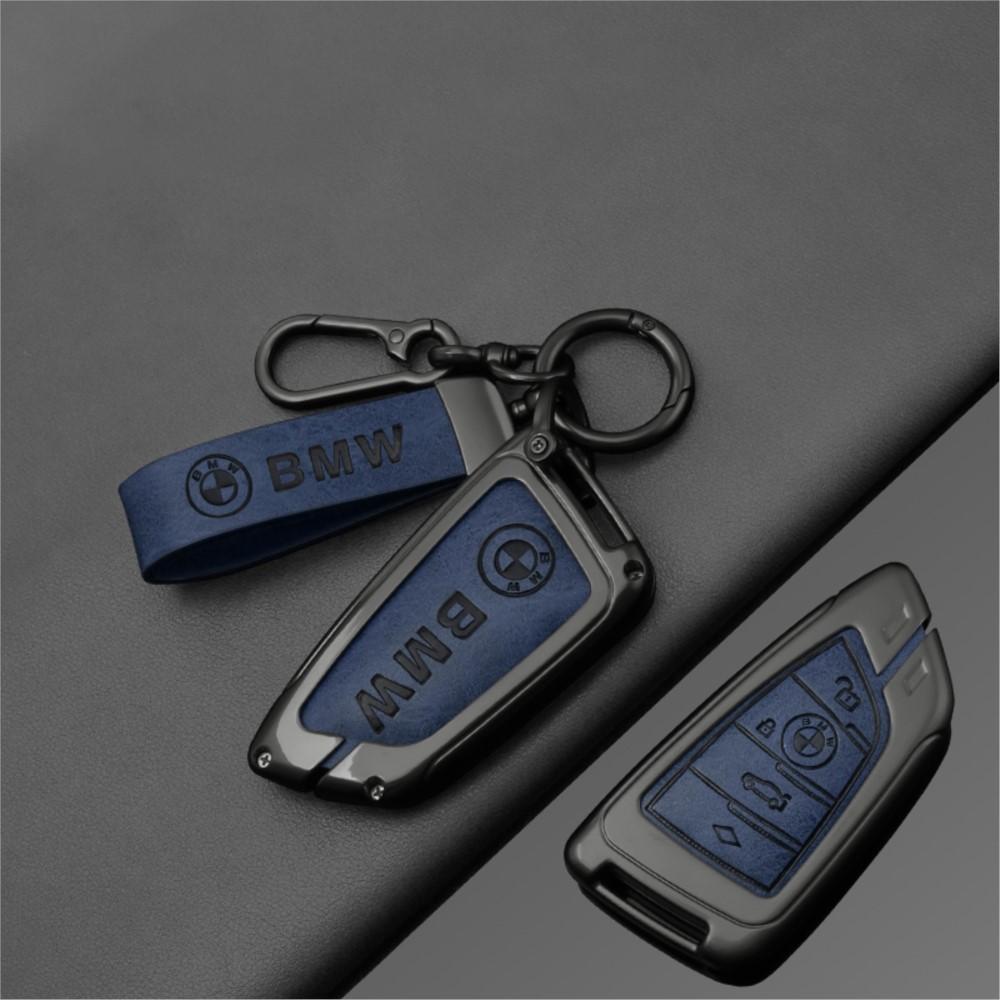 WKRA1 New Leather Car Key Case For BMW 1 3 5 7 Series X1 X3 X4 X5 F10 F15 F16 F20 F30 F18 F25 M3 M4 E34 Keychain Holder Accessories