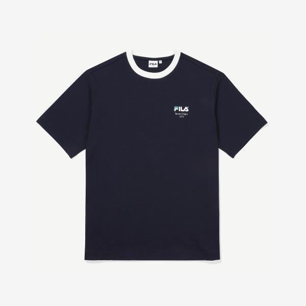 Теннисная футболка Fila Color PoinT navy/85