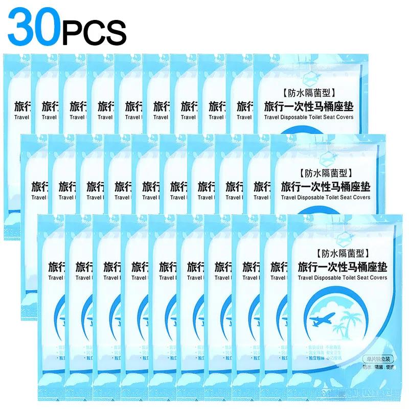 100/1pcs Disposable Toilet Seat Cover Mat Portable Travel Safety Toilet Seat Paper Pads Waterproof Cushion Bathroom Accessories