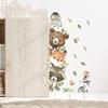 1PC Cute Cartoon Probe Stacked Sitting Small Animal Wall Stickers for Kids Room Bedroom Home Decoration Wall Decor