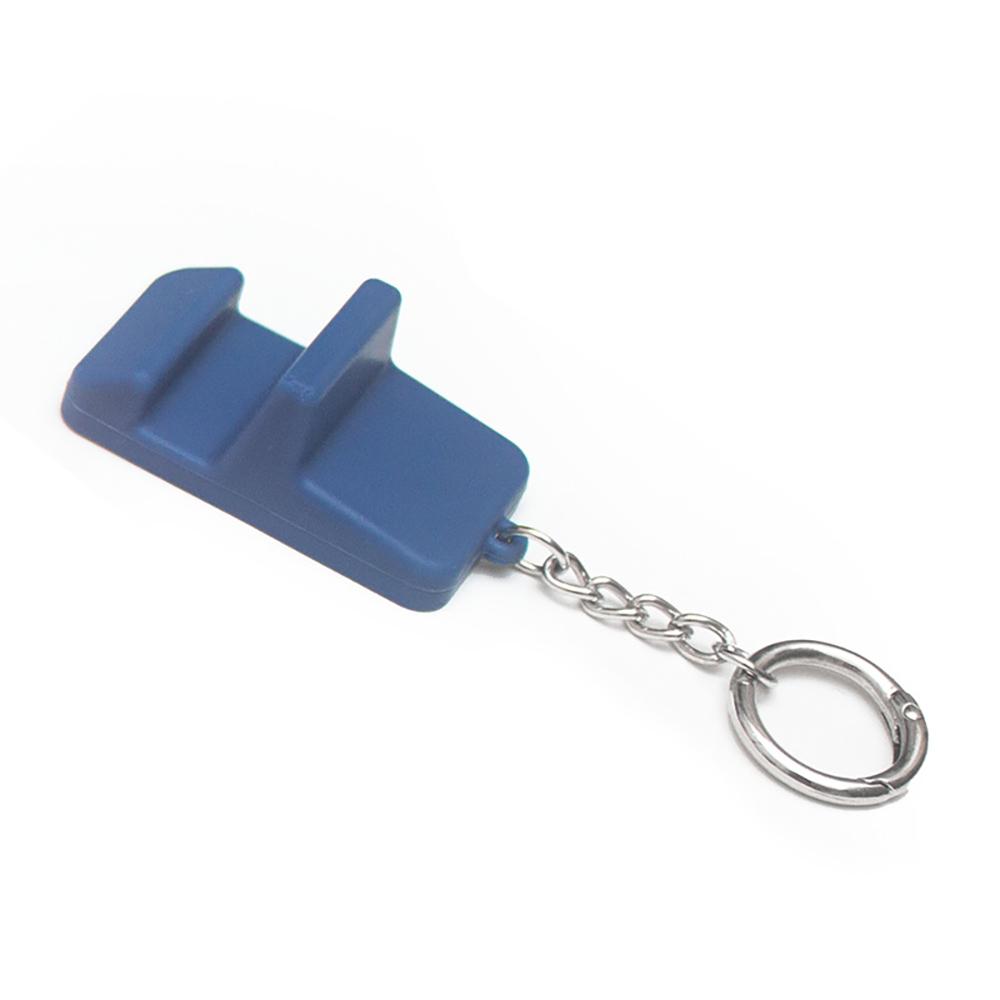 Portable Cell Phone Stand Keychain Mobile Travel Desk Holder Anti-Lost Hanging Bracket Pocket Mini Silicone Support Dock Mount