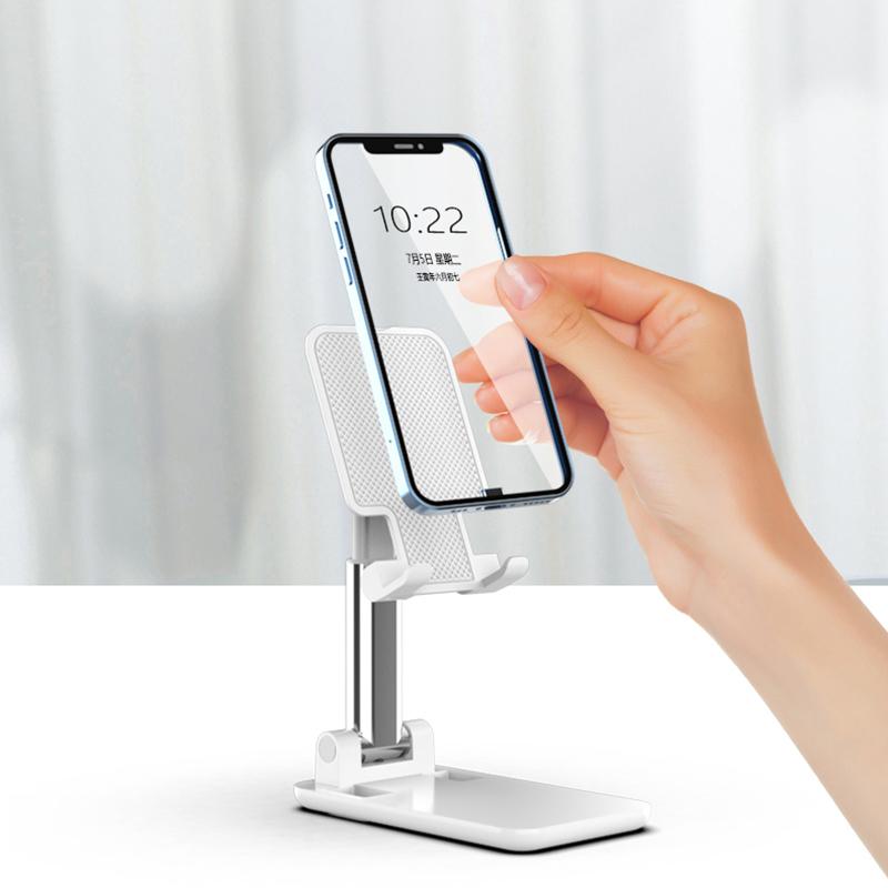 CCT18 Foldable Phone Stand for Desk Height Adjustable ABS Phone Holder Portable Cellphone Cradle