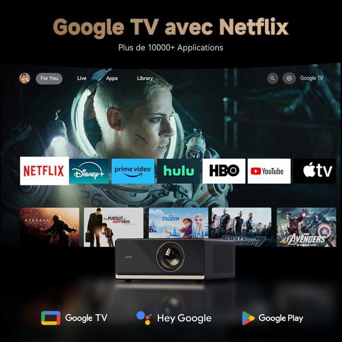 Projecteur Vidéo 4K - Wanbo - X5 Pro - 1100 ANSI - Auto Focus - WiFi Bluetooth