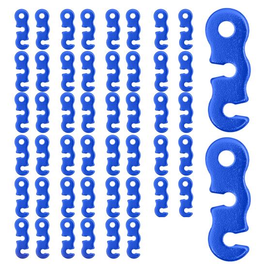 20/48/80/100Pcs Aluminum Alloy Guyline Cord Adjuster Tent Tensioner Heavy Duty Outdoor Camping Hiking Backpacking Tent Wind Rope Buckle