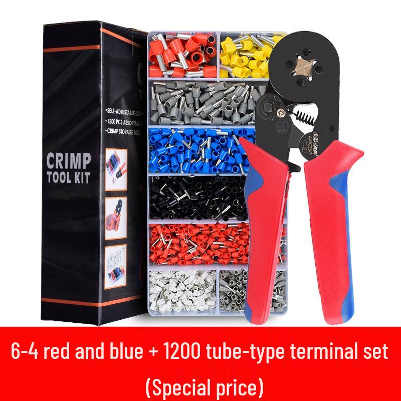Manuelles Crimp- und Abisolierwerkzeug-Set: Spitzzange für Elektriker