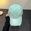 Ripped Letter Embroidery Baseball Cap Children Spring And Summer Soft Top Cap Men'S High Quality Trend
