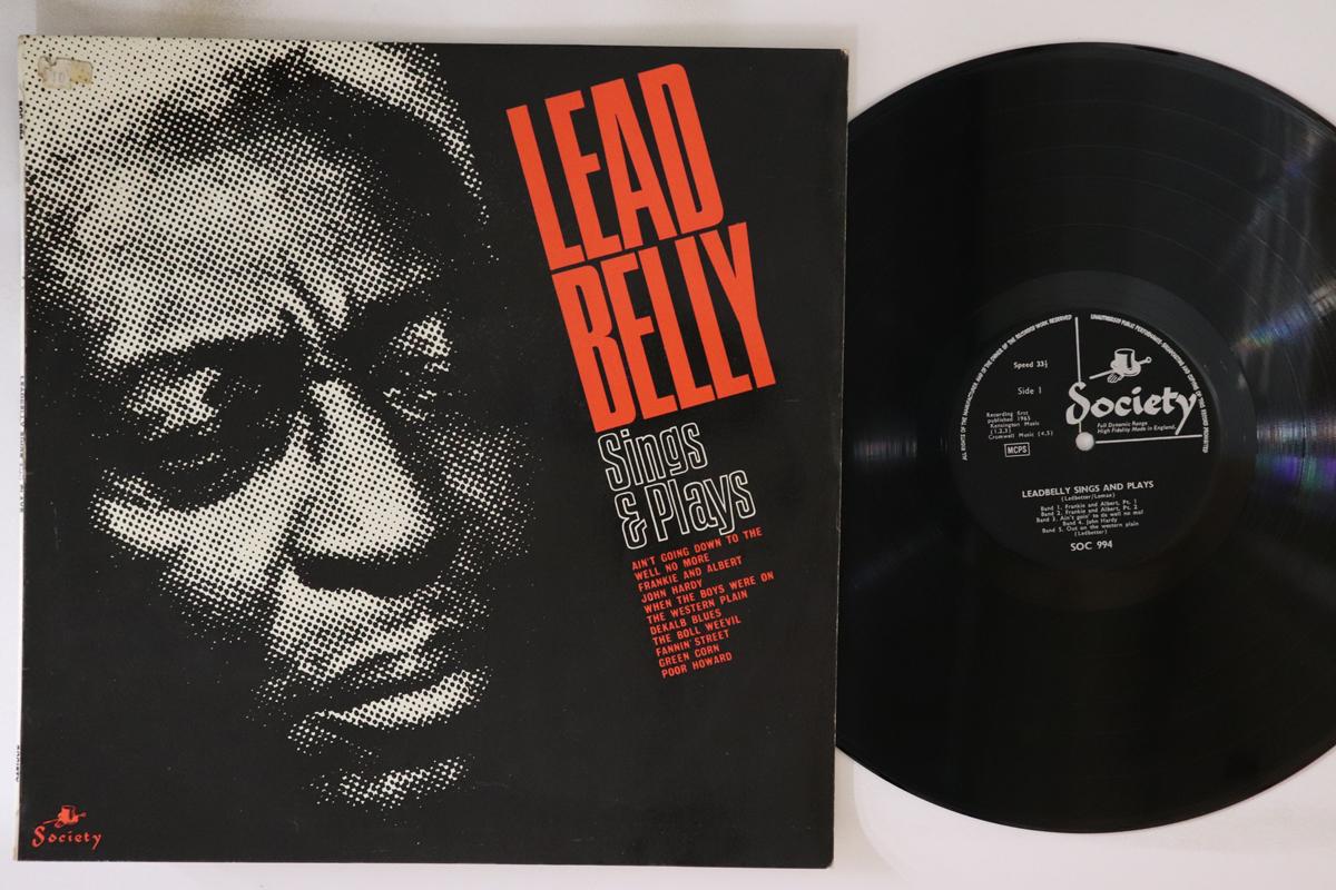 

LP Record LEADBELLY Leadbelly Sings And Plays SOC994 SOCIETY 1965 UK Blues Used