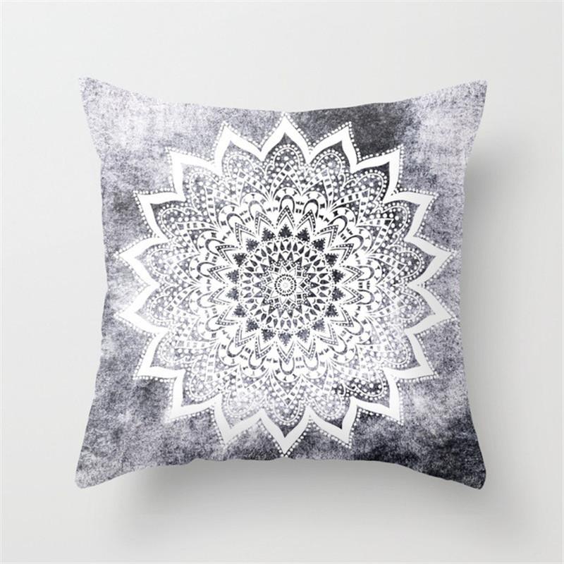 Geometric Cushion Cover Sofa Throw Pillow  Home Decoration Boho Mandala Flower