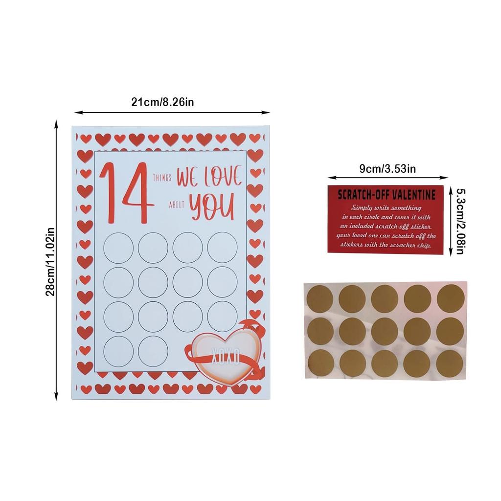 Creative Scratch-Off Cards Valentines Day Gift Love Coupons Anniversary Diy Gift Date Night Ideas For Couple Romantic Gift Fun