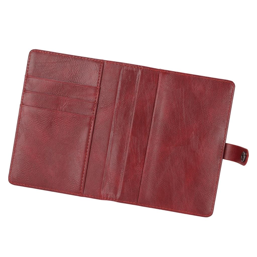 Тримач для паспорта з ПУ-шкіри, багатофункціональний, великої місткості, портативний гаманець-обкладинка для паспорта для ділових поїздок та подорожей