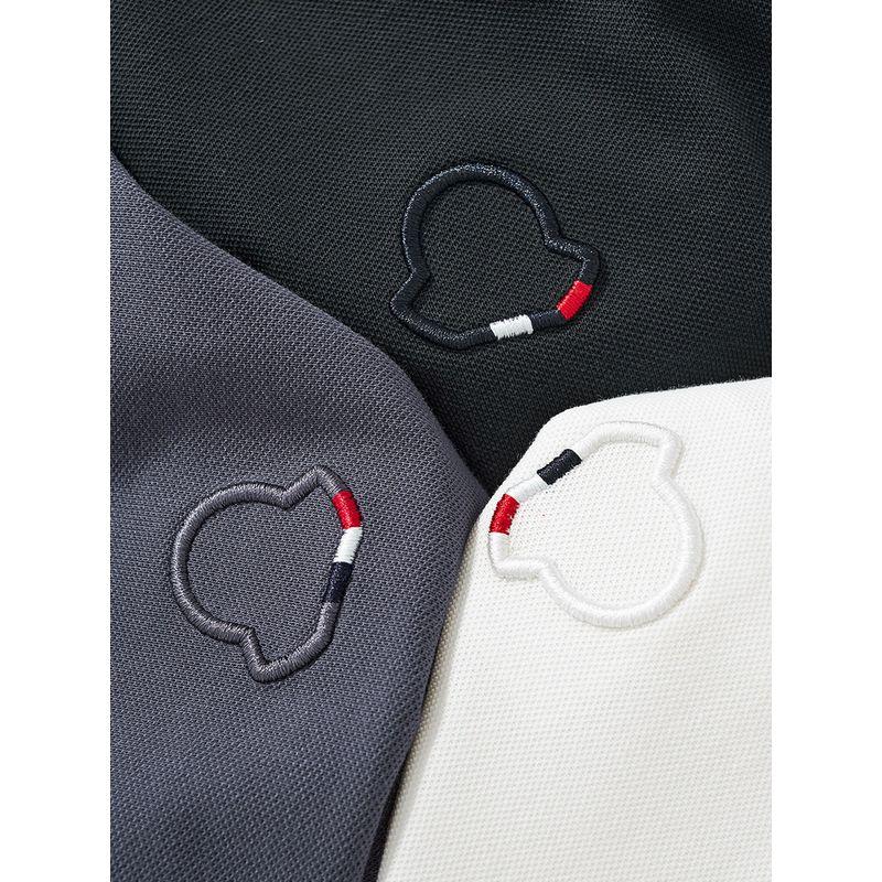 American Casual Embroidery Lapel Knitted Light Luxury Polo Shirt Men's Short Sleeve Summer Collar T-shirt Foreign Trade Men's T-shirt