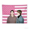 The Bear Lee Mark  Carmy Berzatto Tapestry Pink American Flag Wall Hanging TV Show Fan Room Decor for Bedroom Living Room